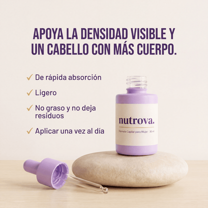 NUTROVA® | Fórmula Capilar para Mujer con Capixyl™ — Gotero 30ml